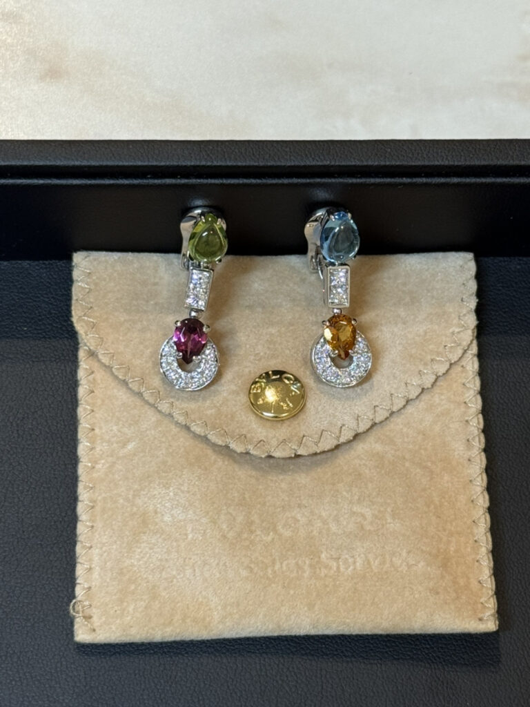 BVLGARI ブルガリ　アレグラ　マルチカラーイヤリング　WG